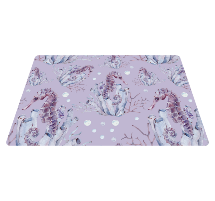 乙烯基地毯动物水彩海马 - TenStickers