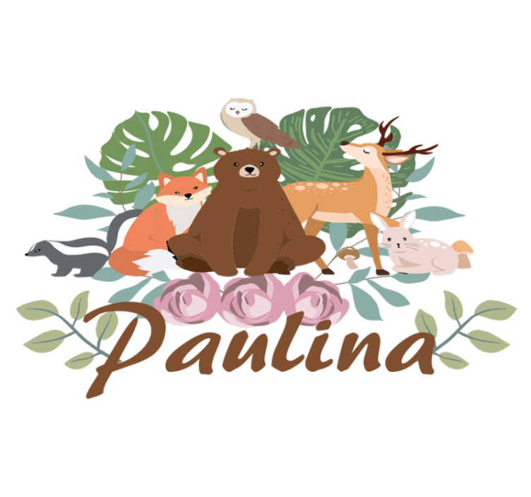 乙烯基地毯动物森林动物聚会 - TenStickers