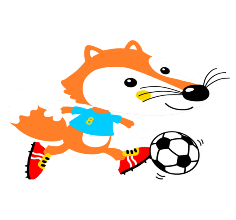 乙烯基地毯动物梦幻狐狸造型 - TenStickers