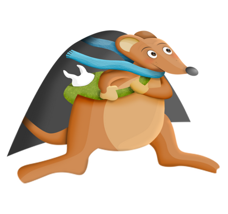 乙烯基地毯动物老鼠牙齿 - TenStickers