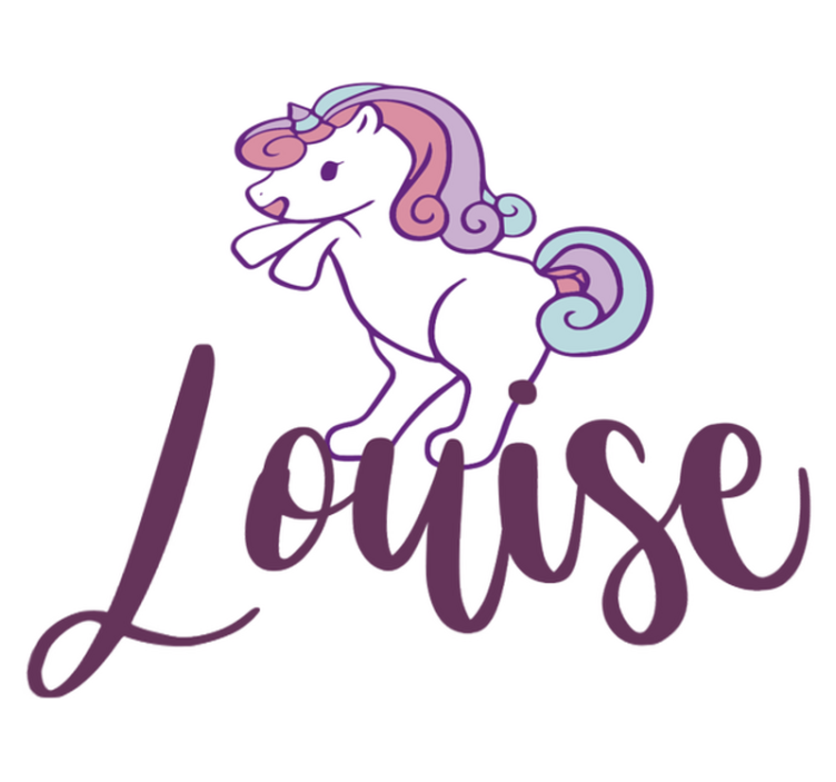 乙烯基地毯动物搞笑小独角兽 - TenStickers