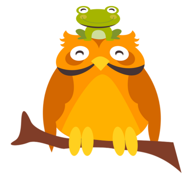 乙烯基地毯动物趣味动物角色 - TenStickers