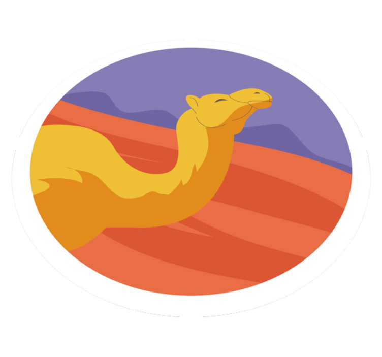 乙烯基地毯动物沙漠动物 - TenStickers