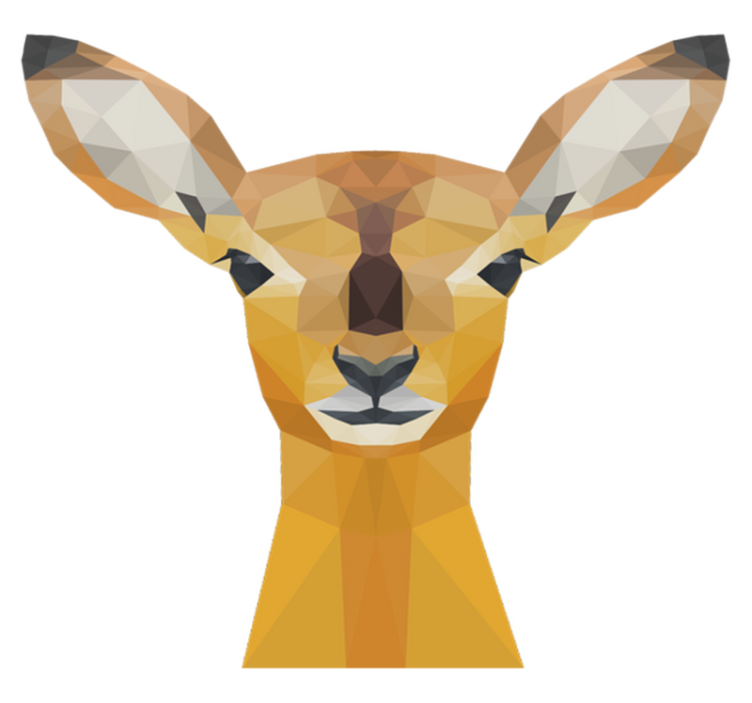 乙烯基地毯动物鹿 - TenStickers