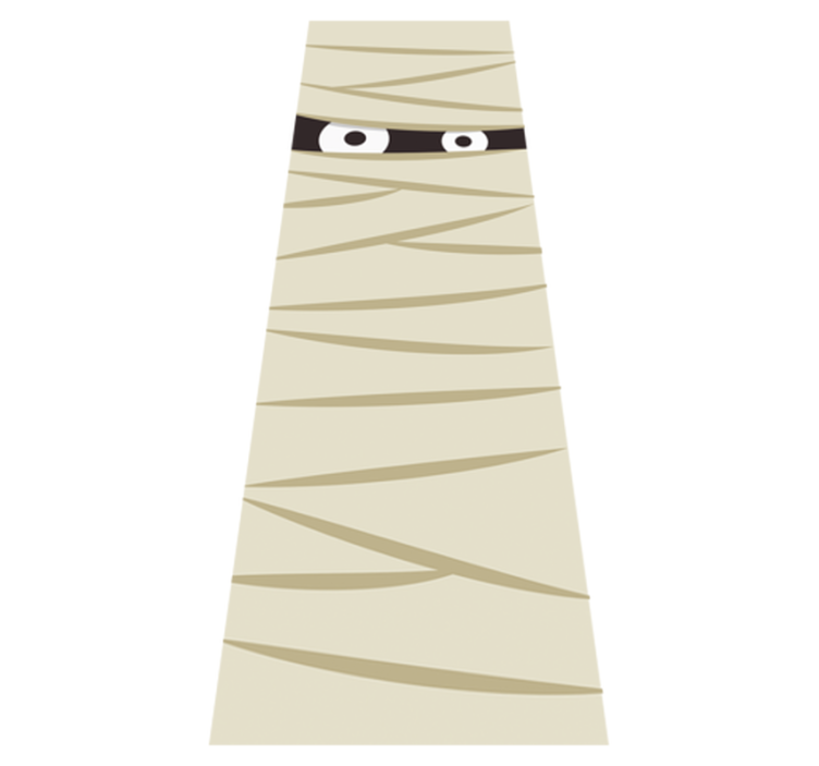 乙烯基地毯万圣节木乃伊眼睛 - TenStickers