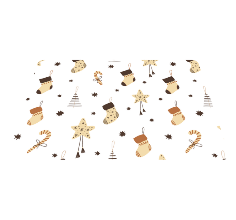 乙烯基地毯圣诞闪耀礼品图案 - TenStickers