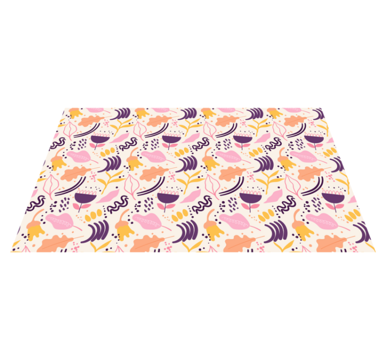 乙烯基花草地毯 充满生机的花卉灵感 - TenStickers