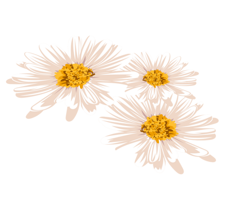 乙烯基花草地毯迷人的花卉布置 - TenStickers