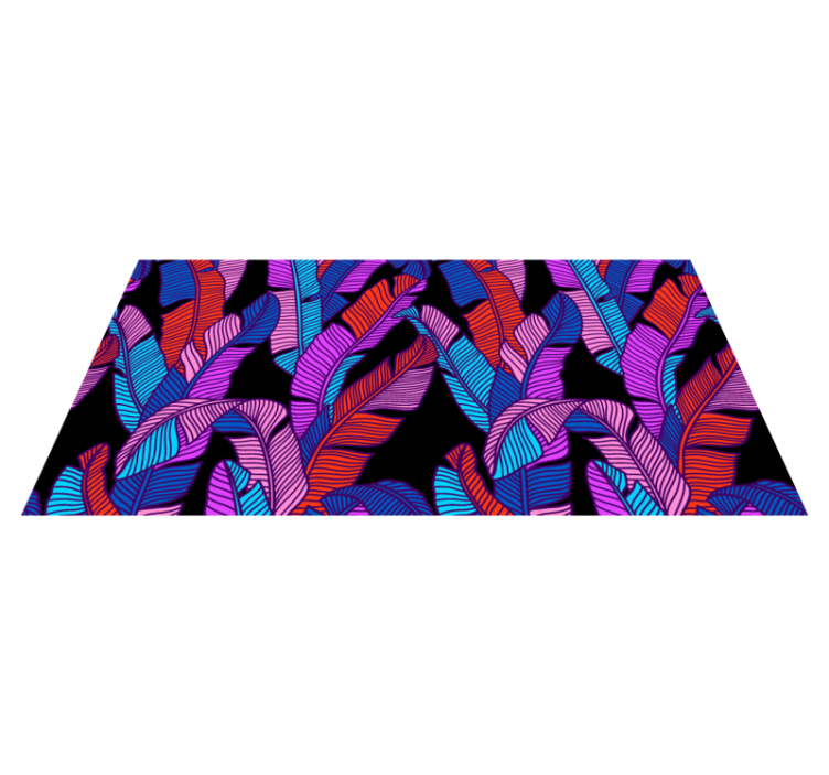 乙烯基花草地毯色彩斑斓的花卉图案 - TenStickers