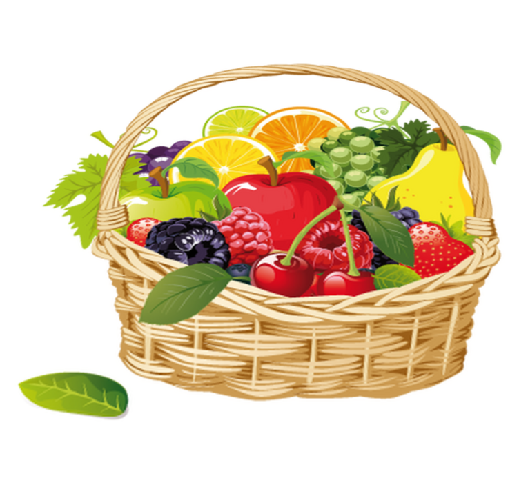 乙烯基厨房地毯水果篮 - TenStickers