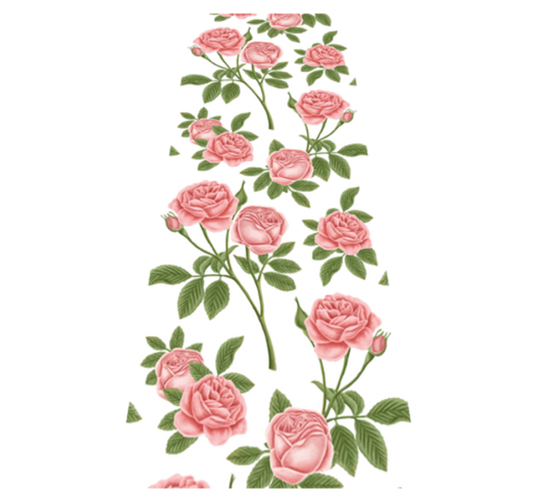 乙烯基厨房地毯花卉玫瑰图案 - TenStickers