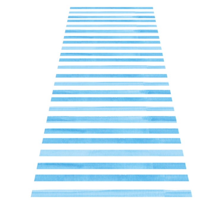 乙烯基厨房地毯蓝色纹理格子设计 - TenStickers