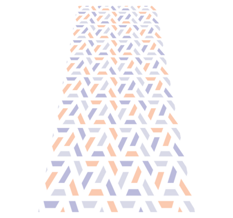 乙烯基厨房地毯北欧风格几何线条 - TenStickers