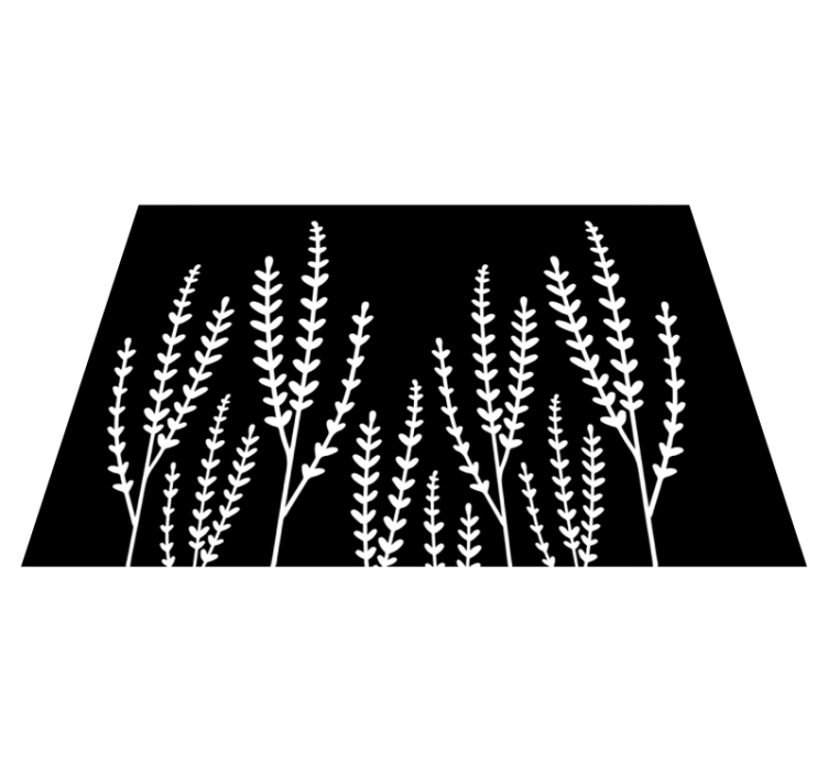 乙烯基地毯浴室黑白尖刺设计 - TenStickers