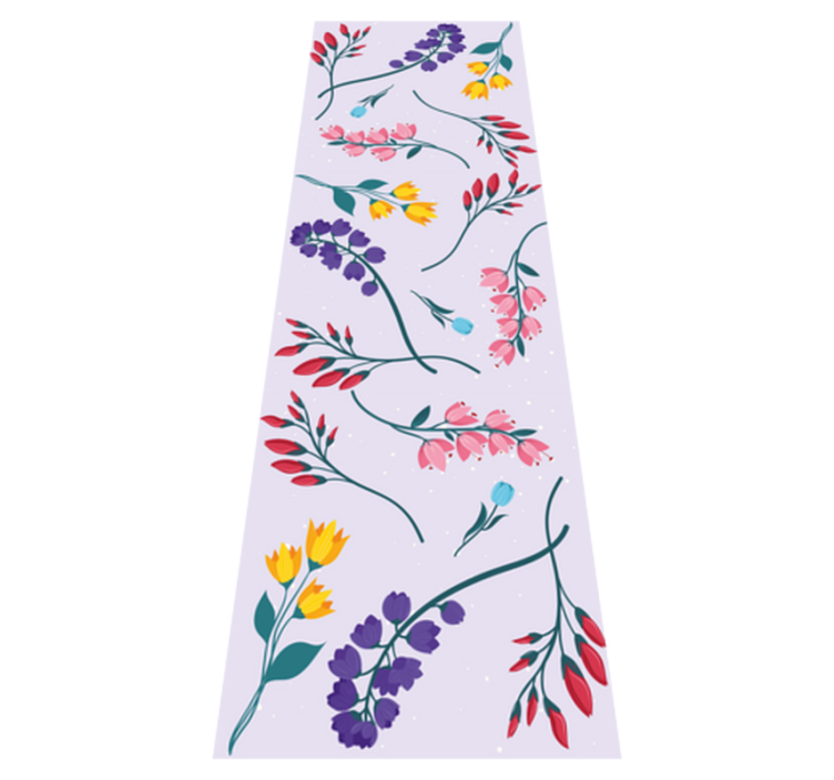 乙烯基花草地毯简约花园植物花卉 - TenStickers