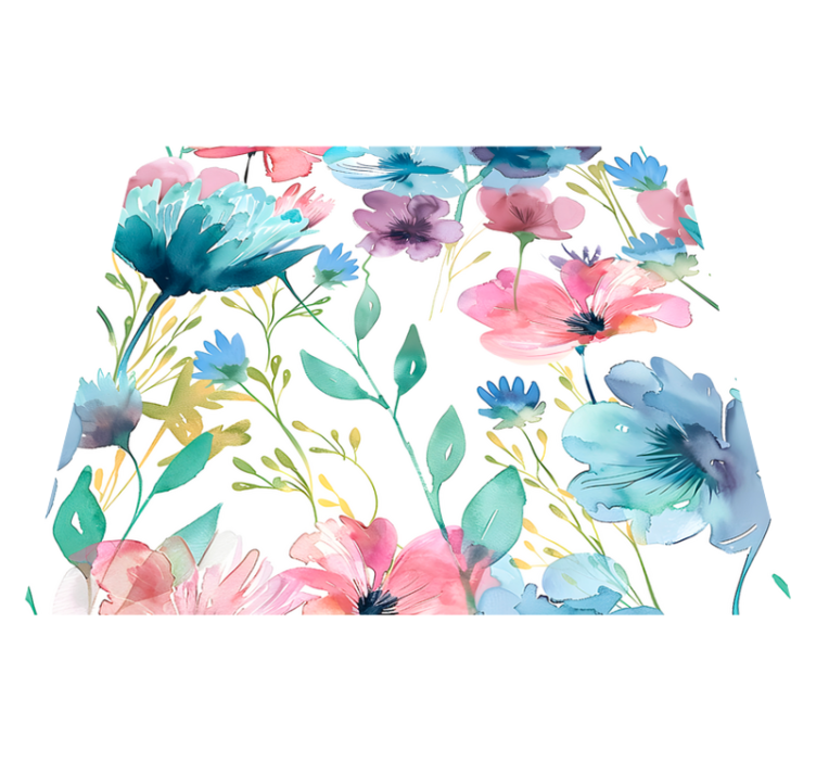 乙烯基花草地毯夏季野花图案 - TenStickers