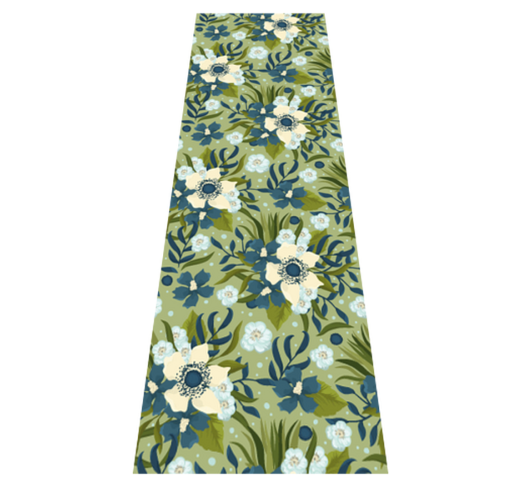 乙烯基花草地毯花卉自然图案 - TenStickers