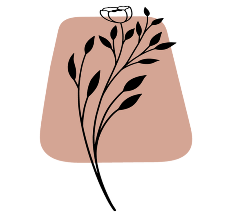 乙烯基花草地毯时尚花卉装饰 - TenStickers