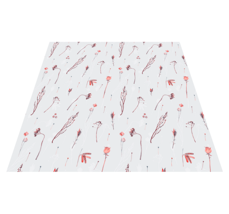 乙烯基花草地毯 精致花卉图案 - TenStickers