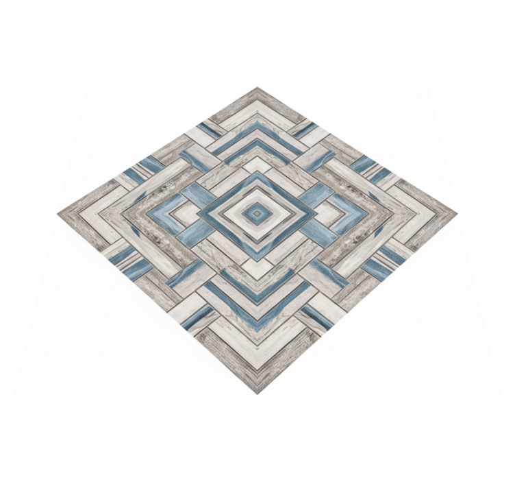 乙烯基地毯客厅乡村风格木质瓷砖 - TenStickers