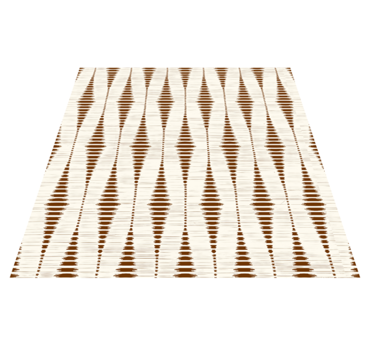 乙烯基地毯几何巧克力棕色拉包尔伊卡特 - TenStickers