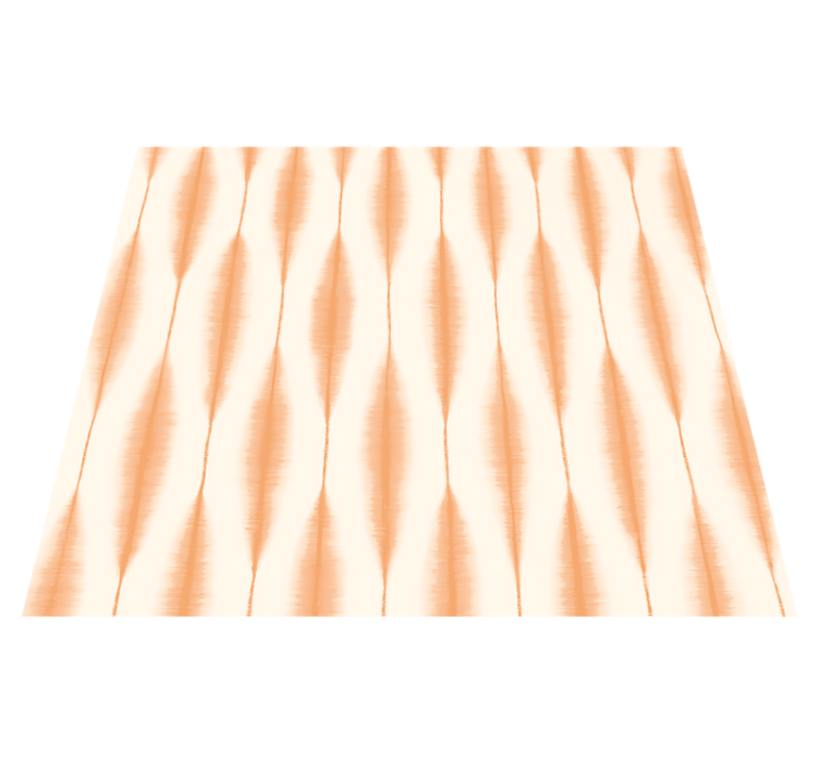 乙烯基地毯几何“伊卡特卡苏里”橙色 - TenStickers