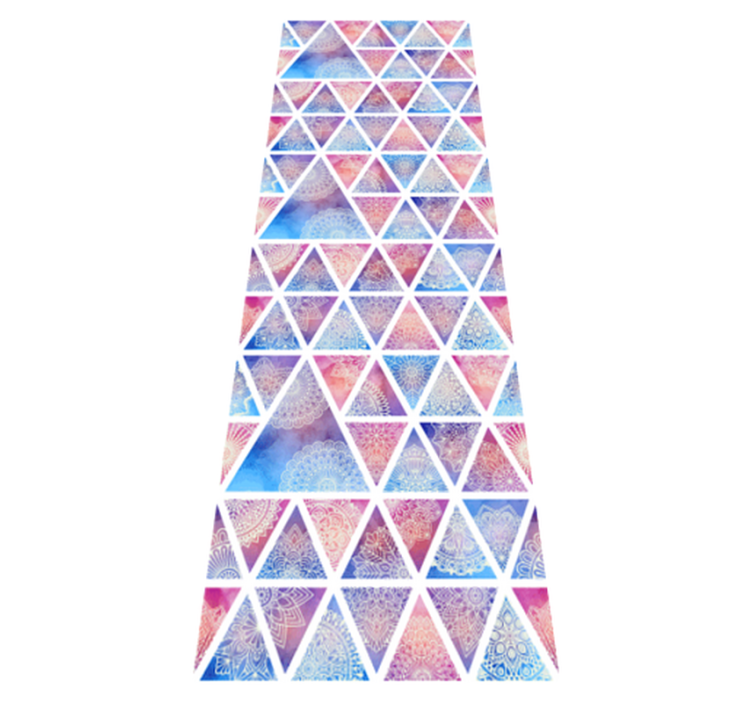 乙烯基地毯几何民族花卉三角形 - TenStickers