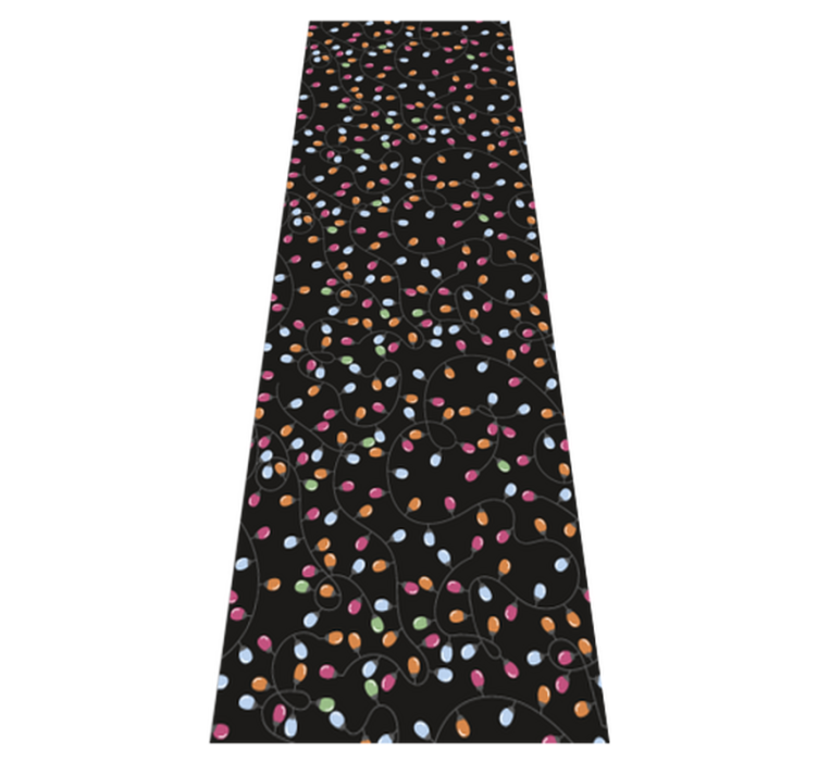 乙烯基地毯圣诞快乐灯饰装饰 - TenStickers