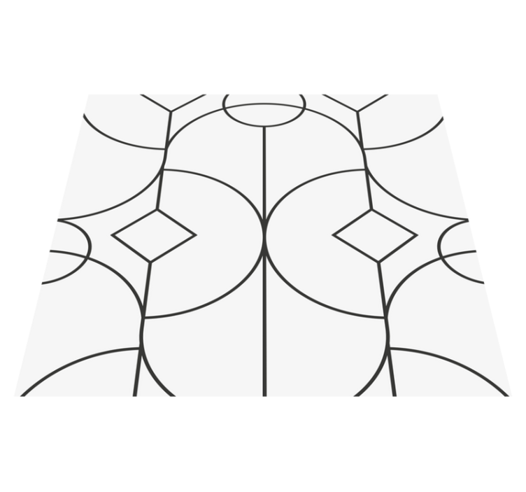 卧室乙烯基地毯经典风格优雅图案 - TenStickers