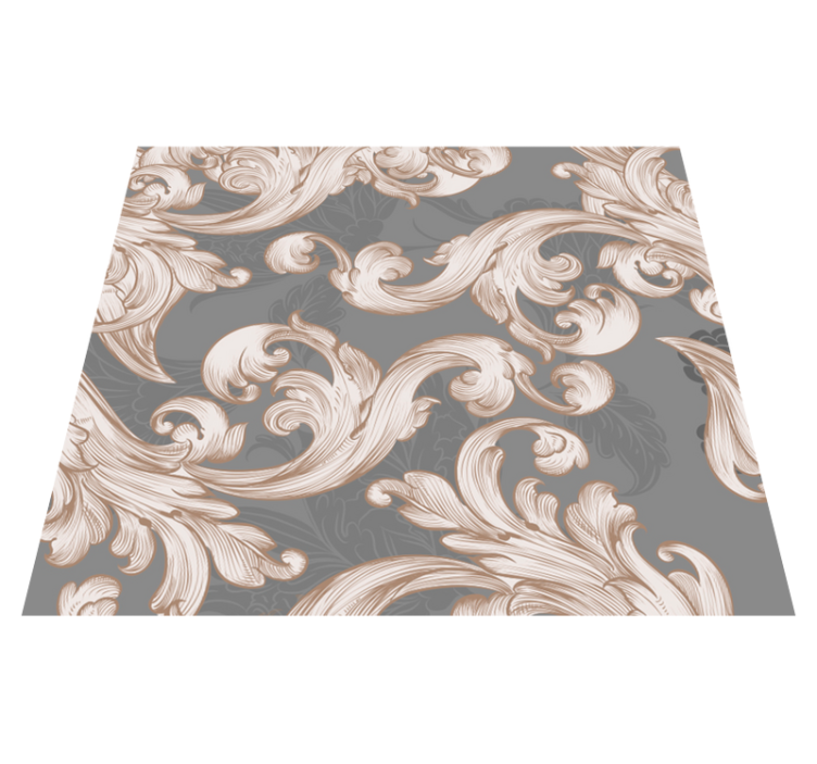 卧室乙烯基地毯优雅灰色 - TenStickers