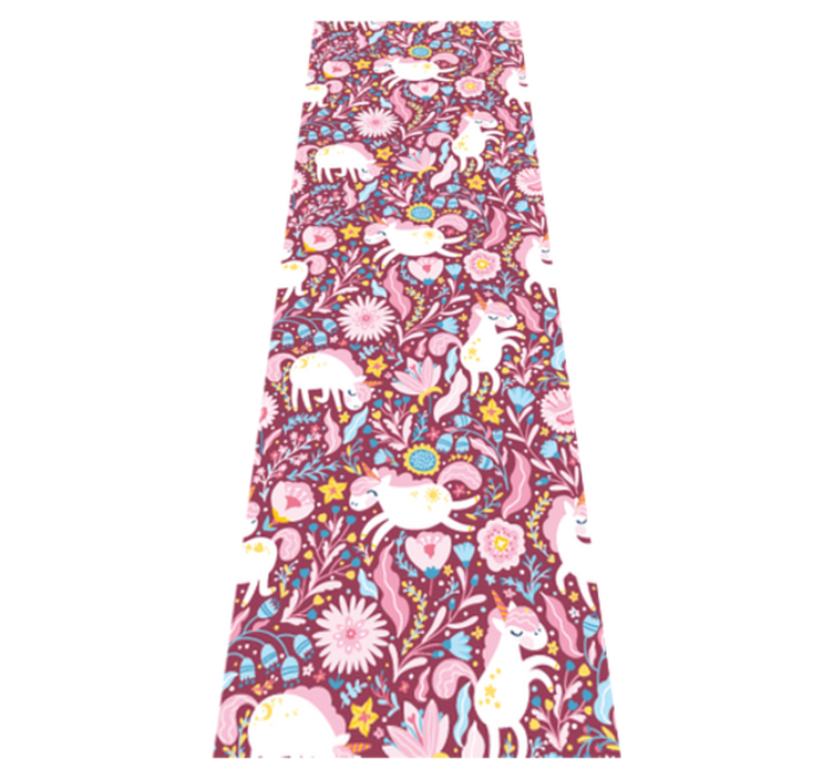 卧室乙烯基地毯美丽独角兽动物图案设计 - TenStickers