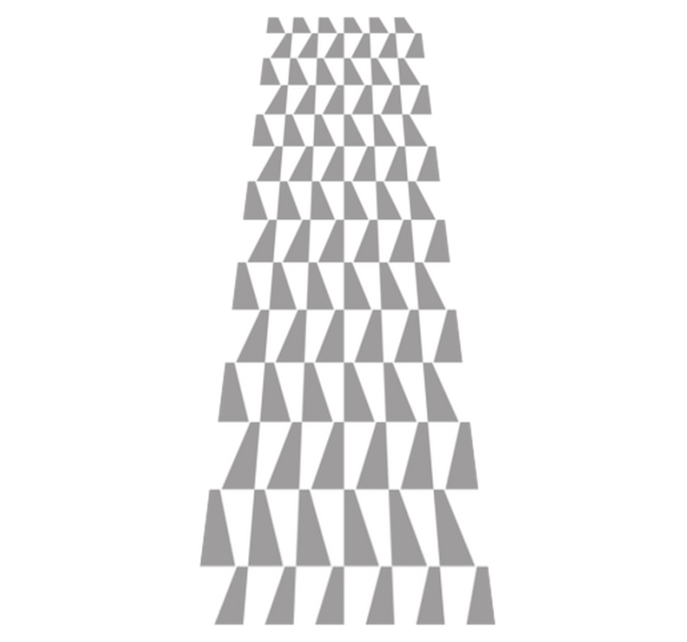 卧室乙烯基地毯灰色三角形图案 - TenStickers