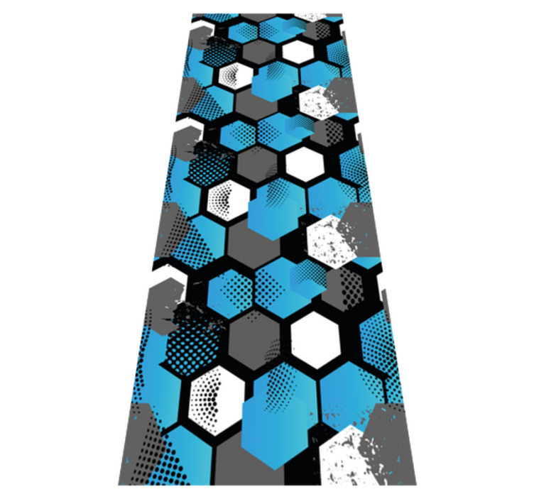 卧室乙烯基地毯抽象渐变足球背景 - TenStickers