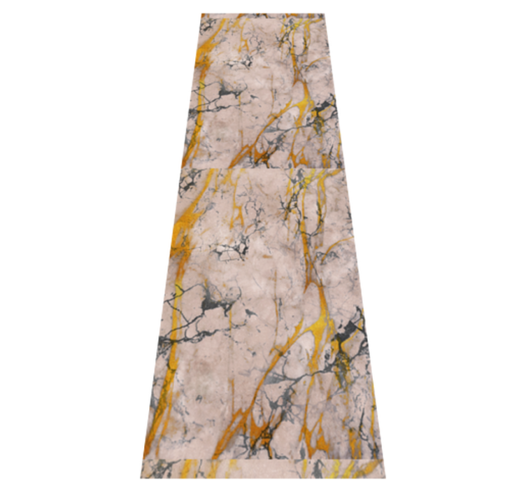 卧室乙烯基地毯温暖金色大理石 - TenStickers