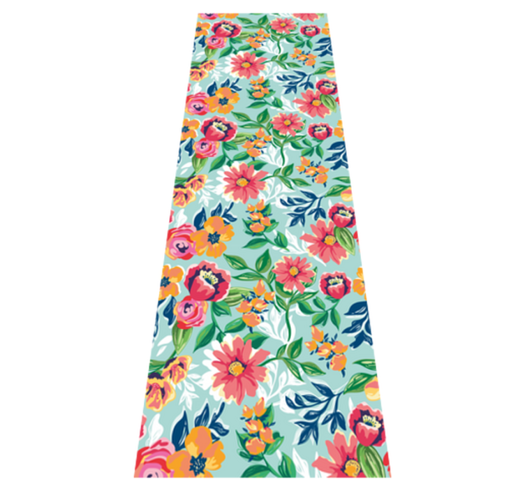 卧室乙烯基地毯色彩丰富的野生图案 - TenStickers