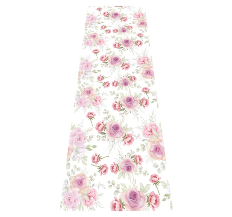 卧室乙烯基地毯粉色野性图案 - TenStickers