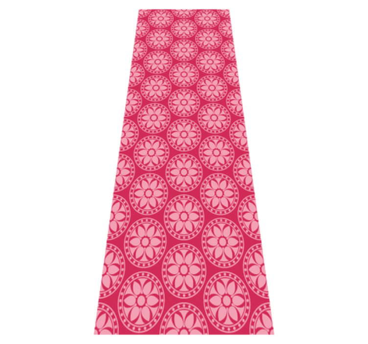 卧室乙烯基地毯粉色韩式圆圈 - TenStickers