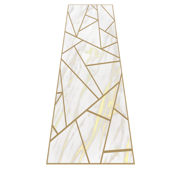 卧室乙烯基地毯大理石几何马赛克 - TenStickers