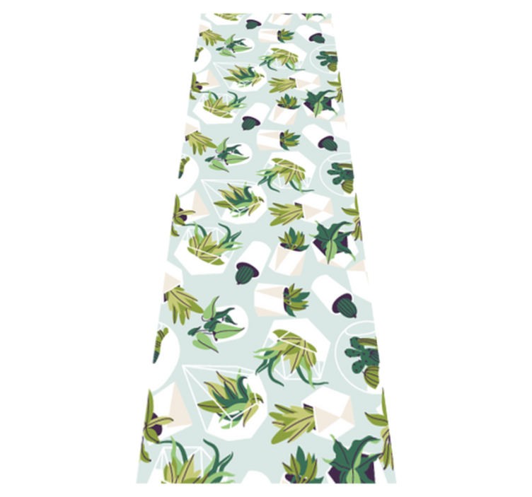 卧室乙烯基地毯绿色仙人掌 - TenStickers