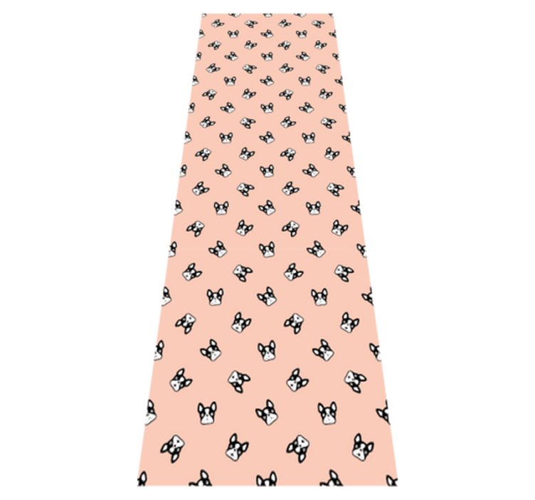 卧室乙烯基地毯可爱法斗图案 - TenStickers