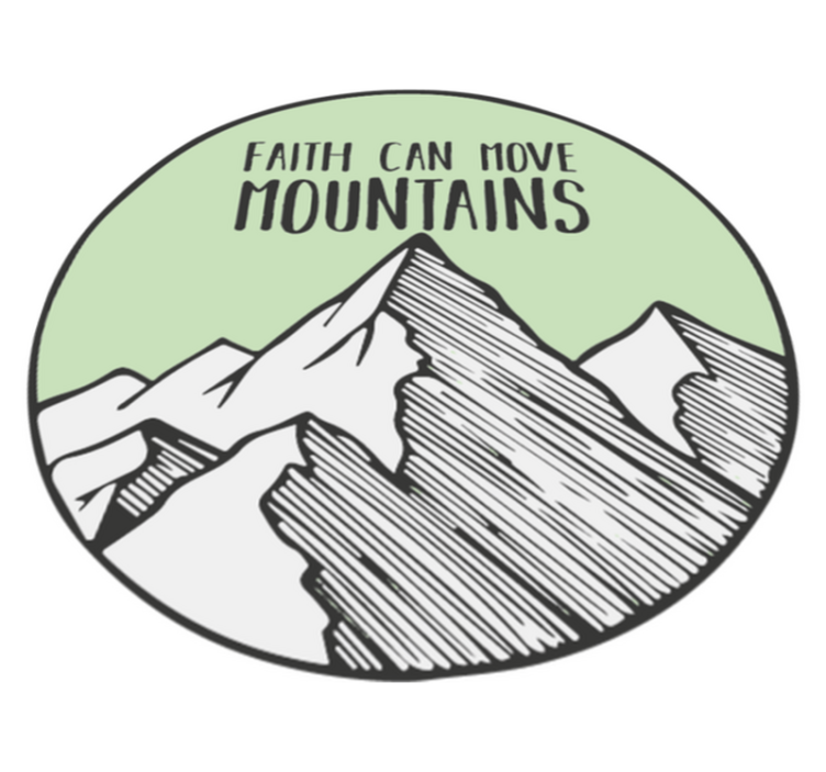 乙烯基地毯特性让信念能移山 - TenStickers