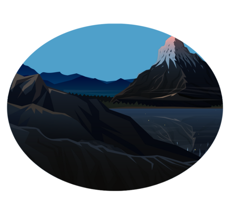 乙烯基地毯特性与山景视野相得益彰 - TenStickers