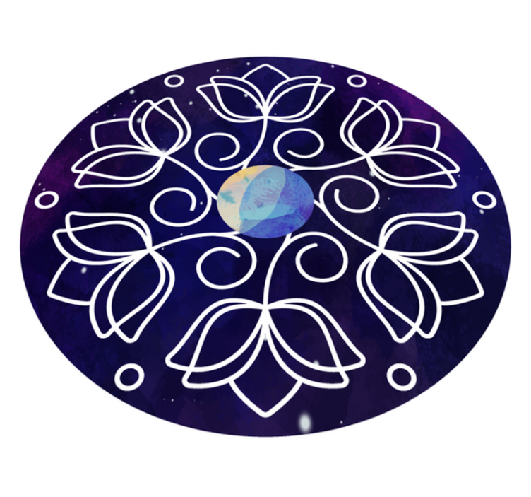 乙烯基地毯特性与莲花图案设计 - TenStickers