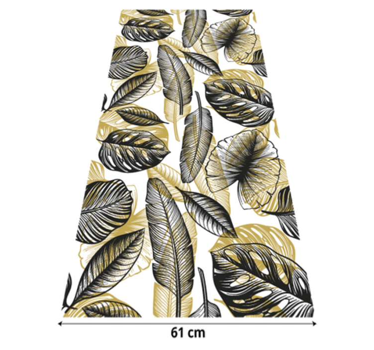 乙烯基花草地毯优雅热带植物 - TenStickers