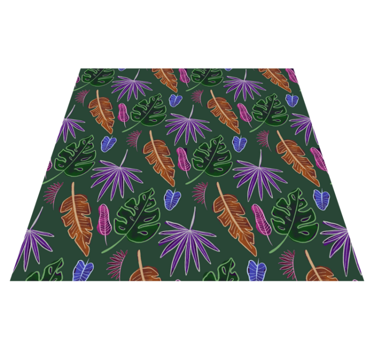 乙烯基花草地毯几何霓虹屏幕 - TenStickers