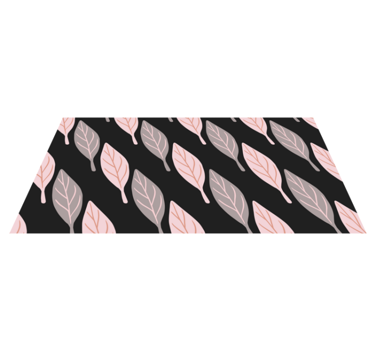 乙烯基花草地毯时尚叶子图案 - TenStickers