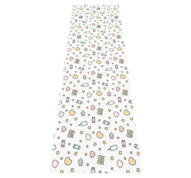 卧室乙烯基地毯可爱宝宝面部零食 - TenStickers