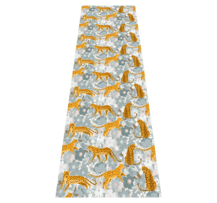 卧室乙烯基地毯手绘异域动物图案 - TenStickers