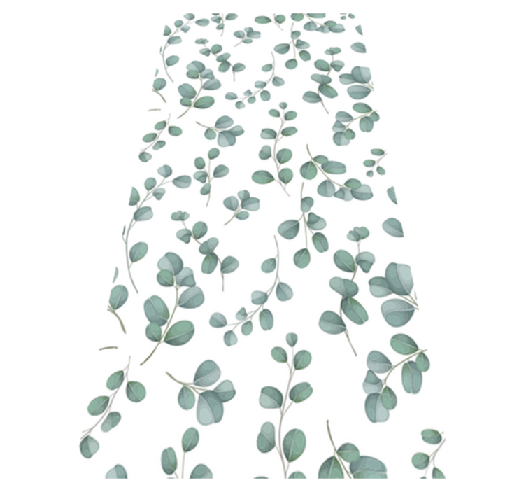 卧室乙烯基地毯优雅无缝水彩花卉图案 - TenStickers