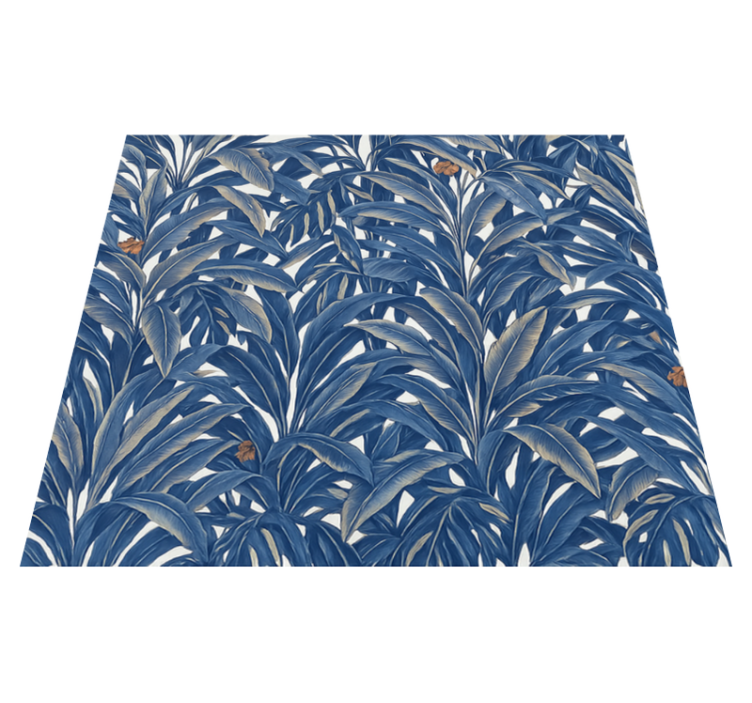 卧室乙烯基地毯奢华靛蓝丛林 - TenStickers